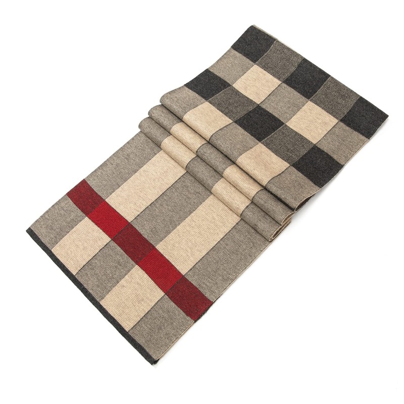 Lallier Mens Merino Wool Long Winter Tie Scarf with Gift
