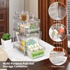 Clear Bathroom Organizers 2 Sets 3 Tier, Pull Out Organizer