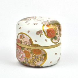 Tea Canister Natsume Can, Yuno, White, 2.8 oz (80 g), Storage Container, Canister, Airtight, Inner Lid, Shizuoka Kayamaen