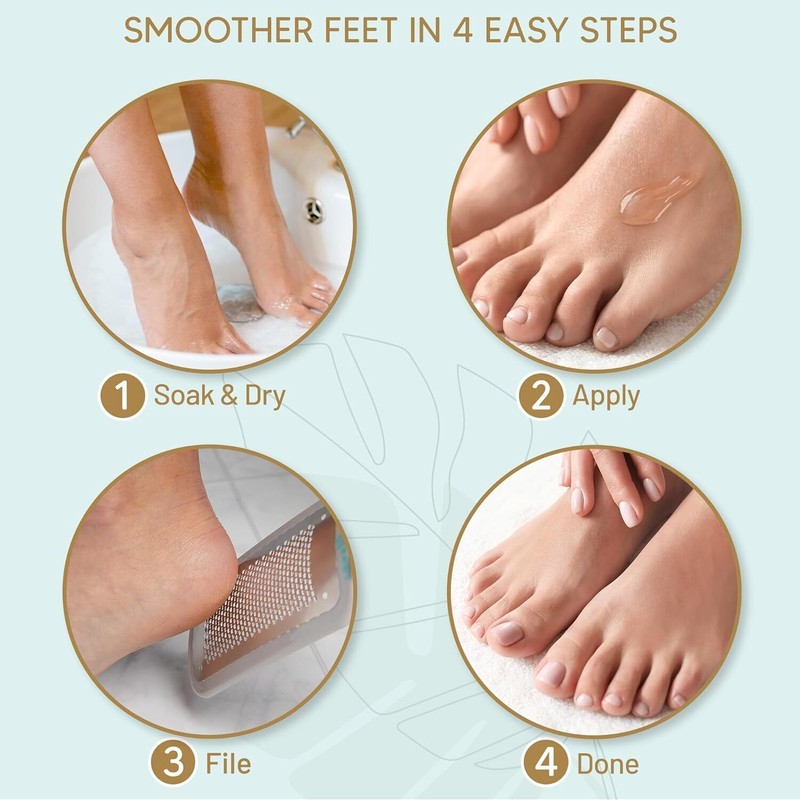 LOVE, LORI Foot Callus Remover - Pedicure Supplies Scrubber Dead