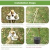 Campfire Tripod Barbecue Accessories, Tripod for Fire Bowl, Portable Stainless