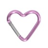 Heart Shaped Carabiner Clip Aluminum Alloy Keychain Clip Spring Snap
