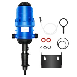 JAYGOVAN 0.4%~4% Adjustable Fertilizer Injector Water Powered Chemical Liquid Doser Dispenser 4.4~660.43 Gallons/h Drip Irrigation Injector Dosing Pump Water Powered Liquid Dispenser