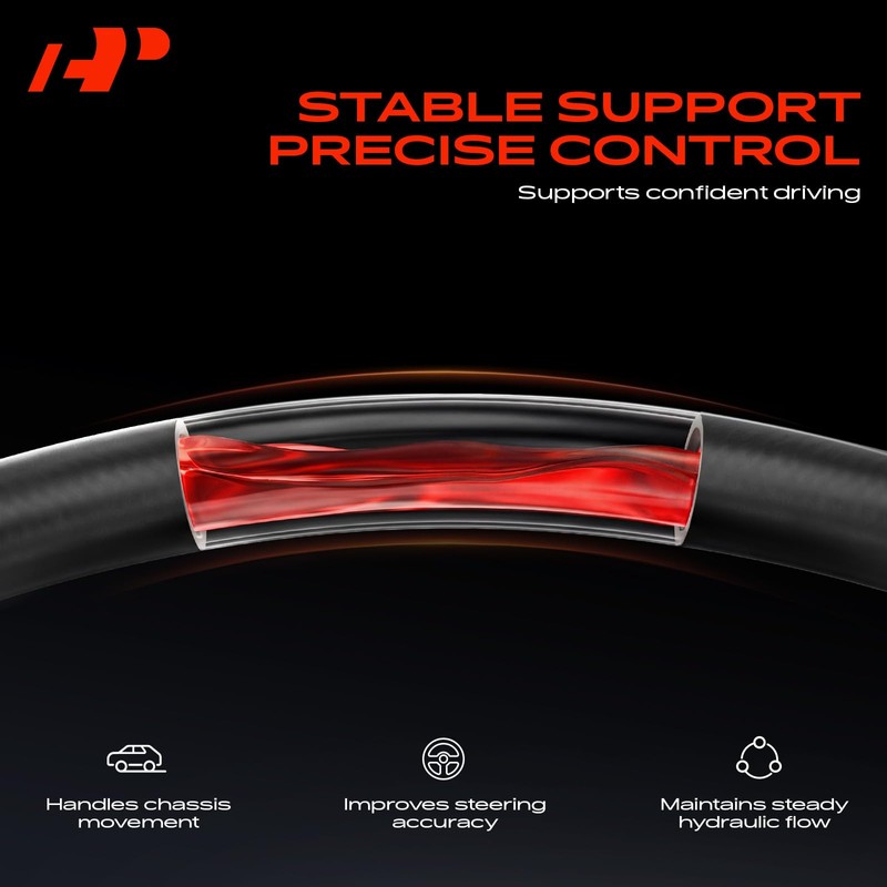 A-Premium Power Steering Pressure Hose Assembly Compatible with Volvo