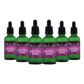 6 Frascos Aceite Acondicionar de Barba y Bigote 300ml