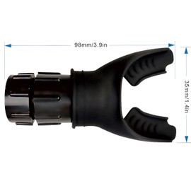 LUYING Breathing Trainer, Adjustable Resistance, Improves Lung Capacity Expansion, Breathing Exercise Trainer, Lung Capacity Trainer, Exercising Goods, Spirometry Lung Exerciser Device (1 Black) (1