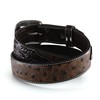 ARIAT Men's Ostrich Print Belt, Brown, 42