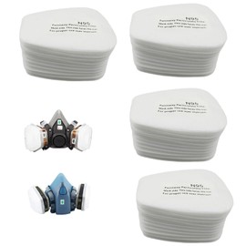 ZFRITP Pack of 40 Respirator Mask Filter, 5n11cn Filter Cotton for Dust Mask 6000 6100 6200 6800 7501 7502, Paint Mask Cotton Filter Particulate Filter Set, Dust Filter for Dust Mask