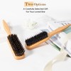Slick Back Hair Brush for Women Men, Boar & Nylon