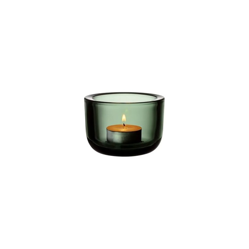 Iittala Valkea 1070561 Glass Lantern in Fir Green Size: 8.5