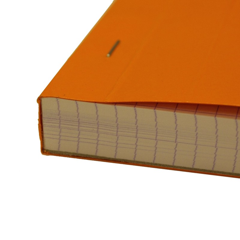 Rhodia A5 Giant Stapled Pad - Orange, Pack of 4