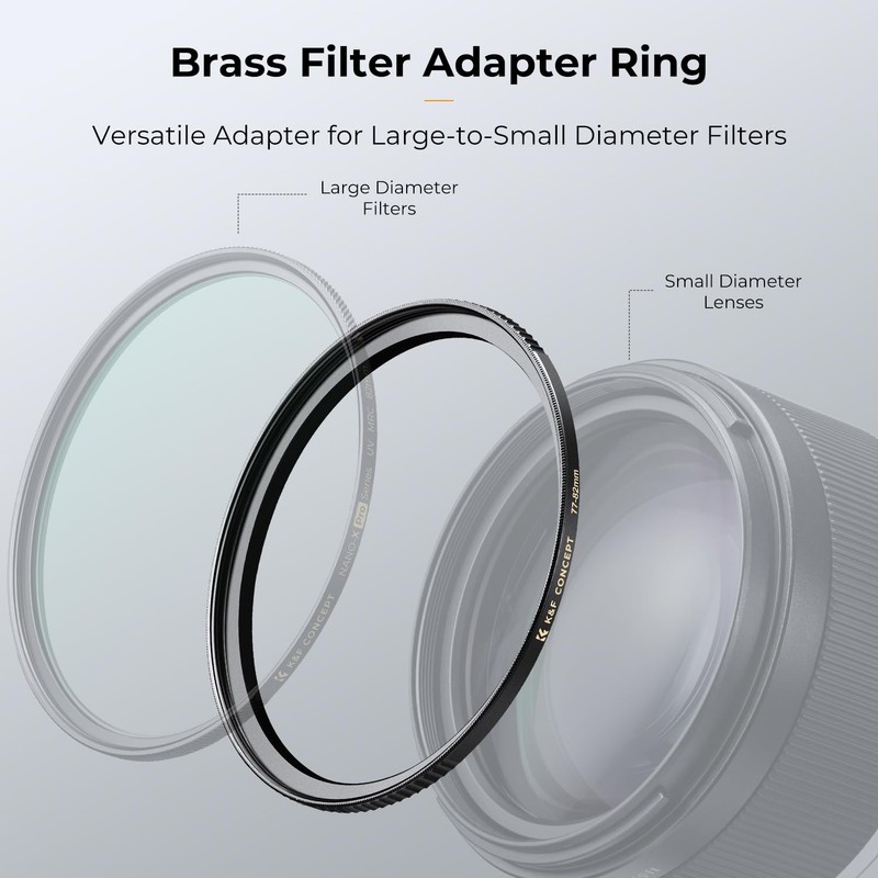 K&F Concept Step Up Ring Filter Adapter Ring 52 mm