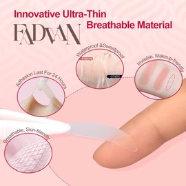 FADVAN Eyelid Tape 650Pcs, Instant Invisible Eyelid Lifter Strips Ultra-Thin Breathable long-lasting Double Eyelid Tape for Hooded, Droopy, Uneven, Mono-eyelids-New upgrade.