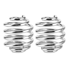 Motorcycle Solo Seat Springs 2pcs Solo Seat Springs Motorcycle Seat Springs Durable Corrosion Resistant Shock Absorption Maintenance Replacement Stainless Steel Material Bike Accessories