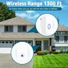Greencycle Wireless Doorbells for Home,Wireless Doorbell,Door Bell Ringer Wireless，48 Ringtones,433M