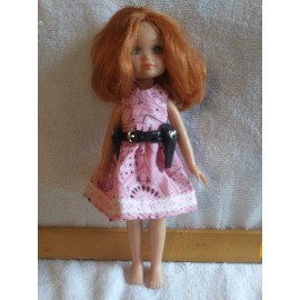 Handmade Doll Gun Belt & Guns For 7 1/2'' to 12'' Doll. Belt Can Be Cut To Fit