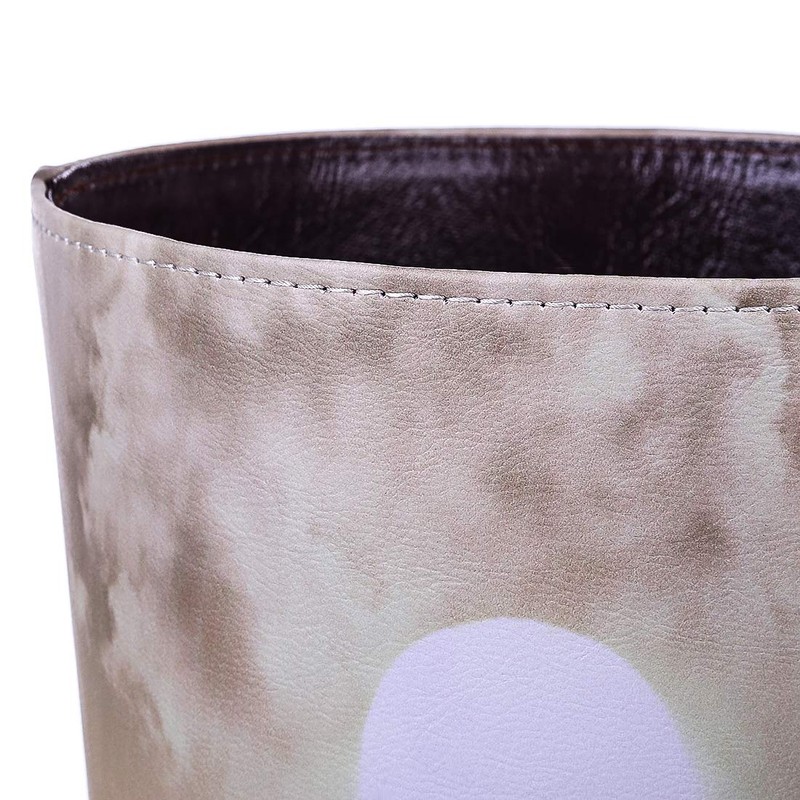 Lingxuinfo Scakbyer Wastebasket Trash Can, 10L Decorative Waste Paper Basket