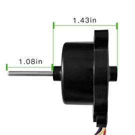 Upgrade EAU65058502 Refrigerator Condenser Fan Motor Compatible with LG Models, Replace EAU64843805 AP7178309 PS16662422 EAP16662422, DC 12V 1A 4-Pin