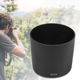 Bindpo ET-73 Lens Hood, Camera Lens Sun Protection Rain Cover Replacement for EF 100mm 1:2.8L Macro is USM, Default