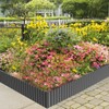 MTART Corrugated Metal Edging for Landscaping, Sturdy Garden Edging Border