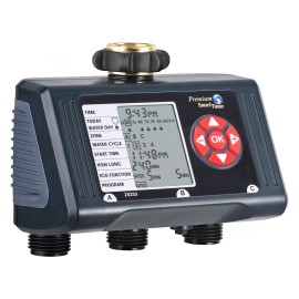 DEWENWILS Outdoor Sprinkler Timer for Garden Hose 3 Zone Water Hose Programmable