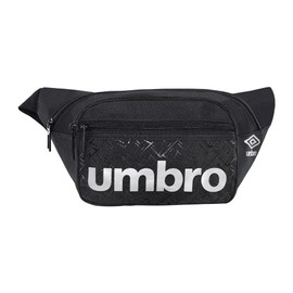 UMBRO® Cangurera Deportiva, Bolsa De Viaje, Compartimientos Amplios,Bolsillos Frontales Riñoneras Deportivas de Hombres y Mujeres para Correr, Ciclismo y más. (Negro)