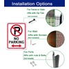 No Parking Signs Outdoor Driveway Metal 25 x 18cm No