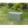MFSTUDIO Galvanized Raised Garden Bed Kit Outdoor Planter Raised Beds