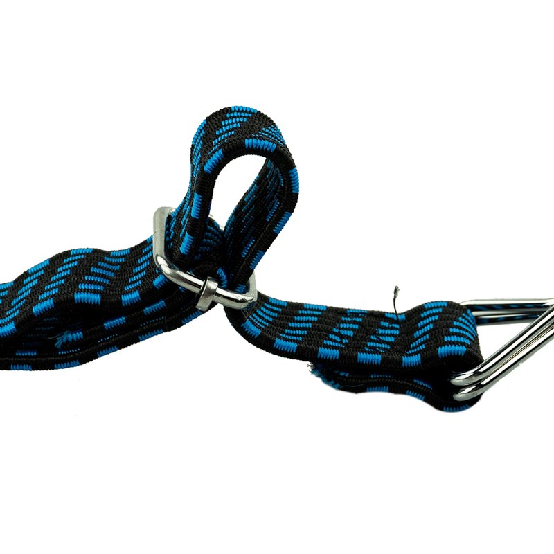 Adjustable Flat Bungee Cords with Hooks, Bungee Straps with Anti-Rust