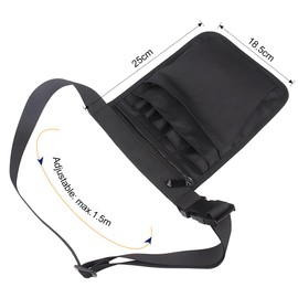 2 Pcs Nurse Belt Bag, FAURAPMNG Medical Organizer Belt for Nurse, Nurse Pocket Organizer Waist Bag Adjustable Utility Belt, Nurse Fanny Pack with Multiple Compartments (Black)