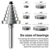 XDENGP Rabbet Router Bit Set 1/2 Shank, Rabbeting Router Bits