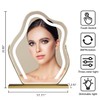 Cloud-Shaped Makeup Mirror with Lights,NO Assembly Required,Painted Gold/Black, 3 Color