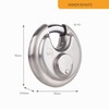 Yale - YE130/70/165/1 Hochsicherheit 70 mm Edelstahl -Diskus -Vorhängeschloss -