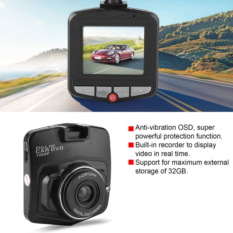 Full HD 1080P 2.2inch Car DVR Camera 170° Digital Driving