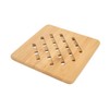 5 Pcs Bamboo Hot Pad Table Mat Bamboo Trivet Pot