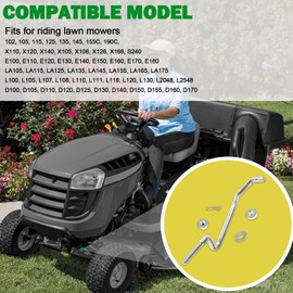 GX20497 Front Draft Arm Kit/ GX20497 Deck Lift Linkage Kit Fit for Tractor Mower 102 115 125 155C D155 LA L100 L120 L130 LA120 D140 X S E Series