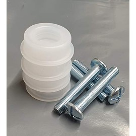 Just Accessories 4 X New Headboard Bolts Screws M8x50mm With Plastic Washers for Divan Beds