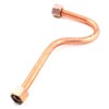 LDEXIN Aluminum Alloy Air Compressor Exhaust Tube Replacement Copper Tone,