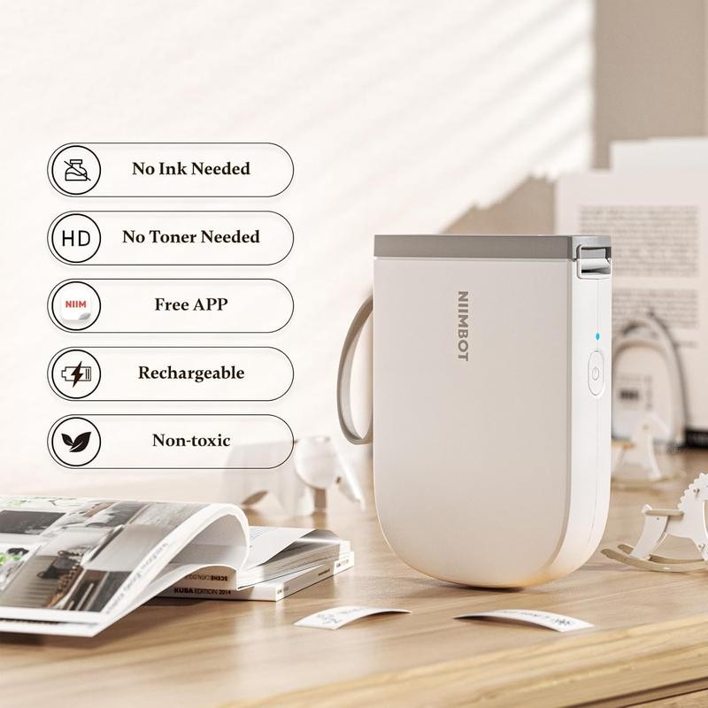 Niimbot D11-H Label Maker with Tape, Portable Wireless Connection Label