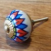 Freak Scene Ceramic Door knob Shabby Chic - Flower 06