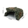 JIHAQUA Reptile Rock Hide Cave, Aquarium Habitat Decor Rock Tortoise