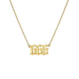 VAttract Angel Number Necklace, 18K Gold Plated Pendant Necklace, 111 222 333 444 555 666 777 888 999 Necklace for Women, Gold Jewelry Gift, 15”+3”