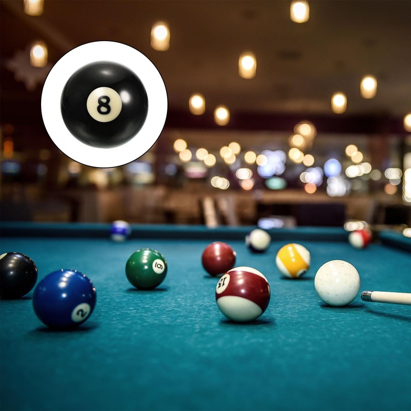 PATIKIL 2-1/4" #8 Ball Billiard Replacement Ball, 2Pcs Pool Table