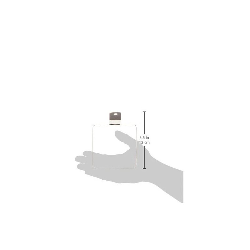 Winco X 4-Inch Square Egg Ring, Medium, Stainless Steel