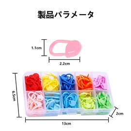 Knitting, Stitch Markers, Stitch Markers, Safety Pins, Rungs, Knitting Supplies, Colorful Storage Case, Convenient to Carry, Set of 120, 10 Colors