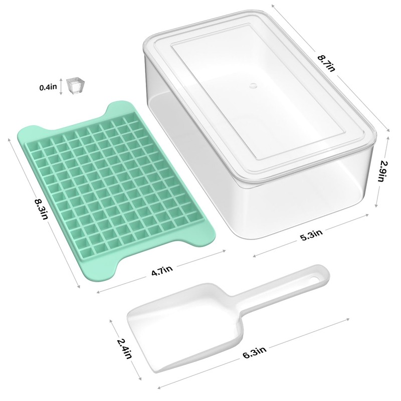 Mini Ice Cube Tray for Freezer: FDDBI Small Ice Trays