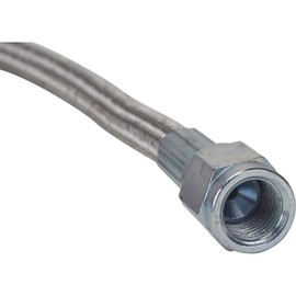 48" Braided Stainless T56 Hydraulic Clutch Line Straight AN3