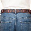 GauchoLife Polo Belt Cinturón de piel cosido a mano, Azul