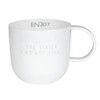 Räder Bonjour Porcelain Mug - Enjoy the Daily Catastrophe -