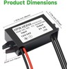 DC12V/24V to 5V 3A USB Converter Buck Module Power Adapter